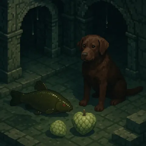 Within an Isometric Pixel Art Depiction of a Forgotten Subterranean