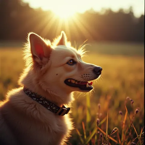 Ektachrome Cat Dog in Seventies Style
