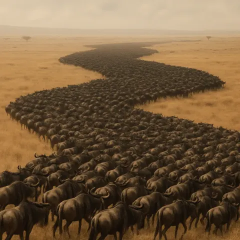 Colossal Herd of Wildebeest