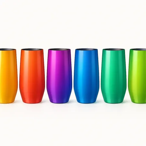 Six Strikingly Graceful Tumblers Are Showcased in an Array