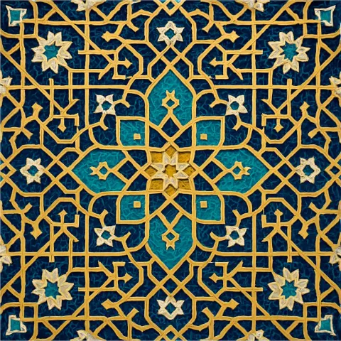 Complex Design Commonly Seen in Islamic Art