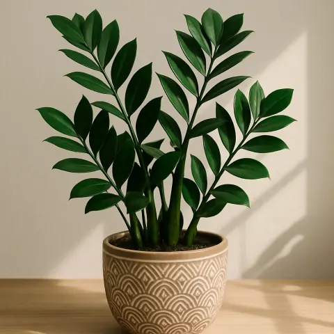 Indoor Plant Flourishing in a Stylish Container