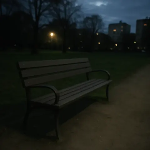 Park Bench That Appears Utterly Mundane and Uninteresting
