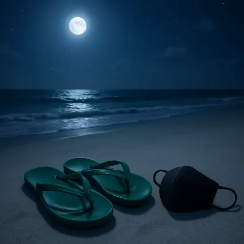 On a Tranquil Beach Untouched by Time