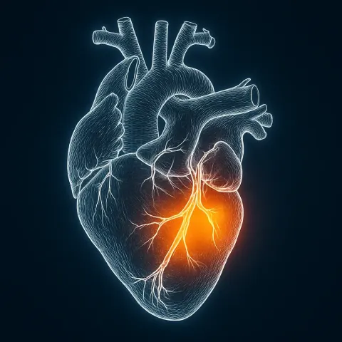 Digital Artwork Showcasing a [human Heart] Rendered as an Intricate