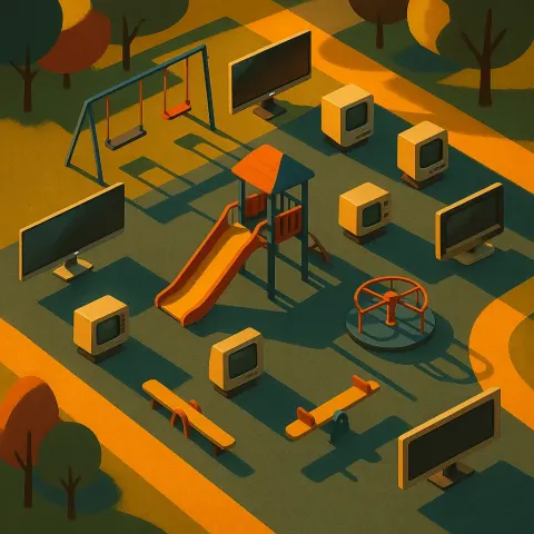 Community Playground in a Park