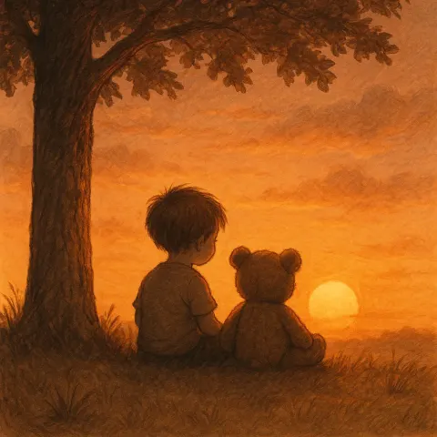Depict a Peaceful Scene of a Child