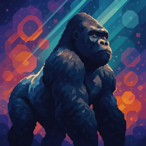 Massive Dominant Silverback Gorilla