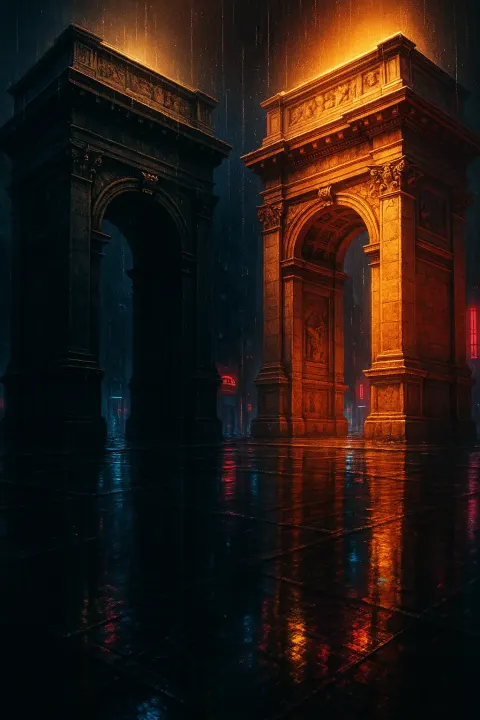 Two Diverse Triumphal Arches
