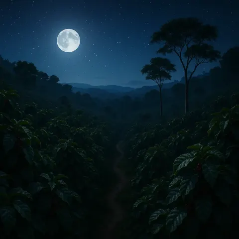 Quiet Coffee Plantation in Colombia Rests