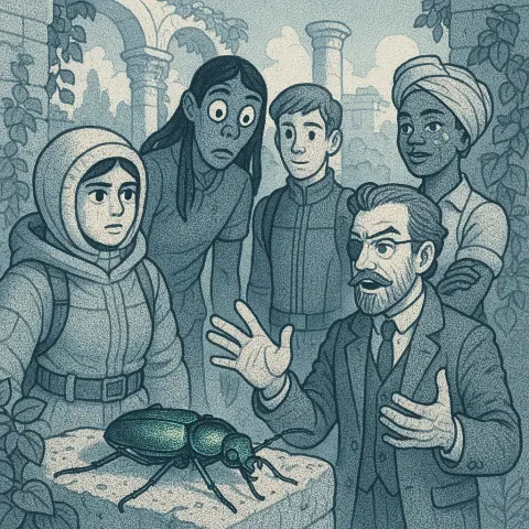 Odd-numbered Group of Five Figures
