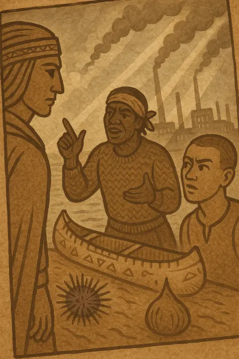 Fair-skinned Prehistoric Ruler Observes a Dynamic Historical Legend—distinguished