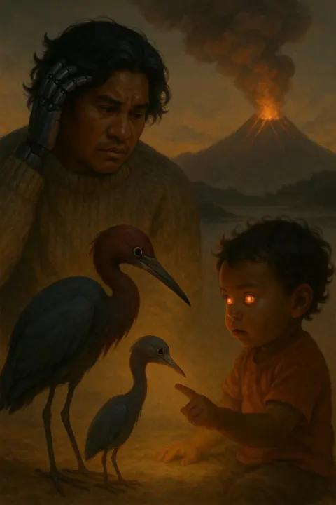 Pensive Pacific Islander in a Sweater