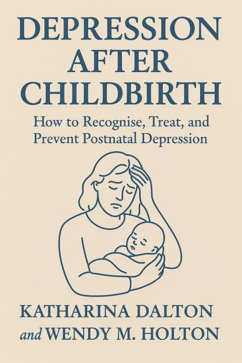 Book Cover Titled "Depression After Childbirth" with Subtitle "How