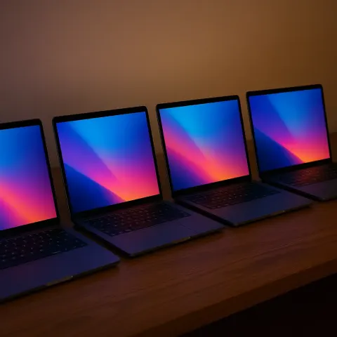 On a Wooden Desk