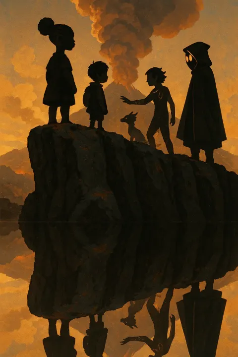 Four Figures Loom Majestically