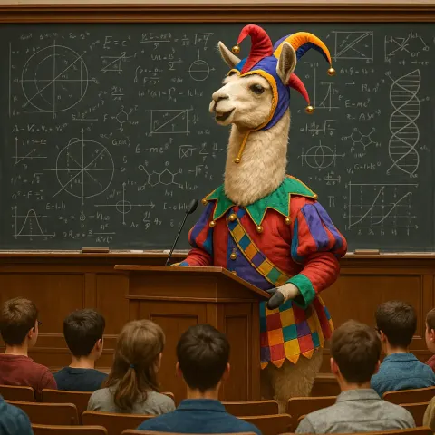 Amusing Scene Takes Place in a Majestic Auditorium