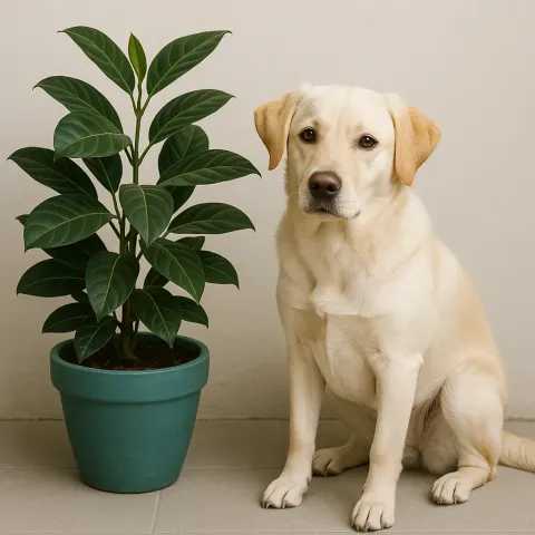 Dog with a Cream-colored Coat
