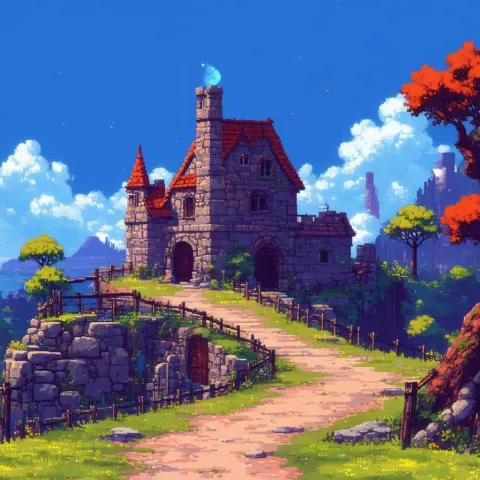 Retro Sidescrolling RPG in Dramatic Light