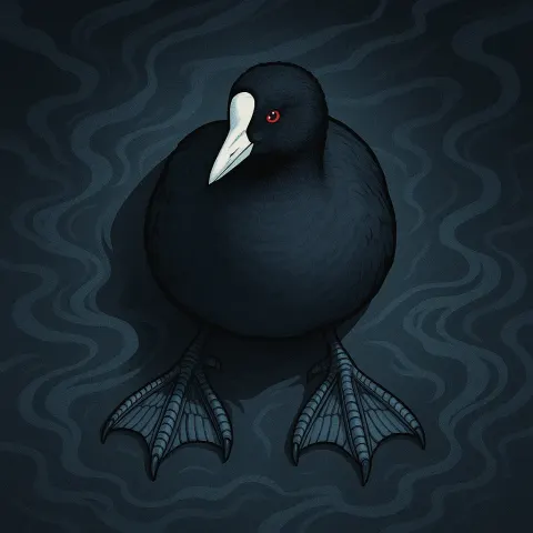 Single American Coot