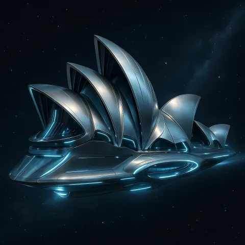 Futuristic Spacecraft Modeled