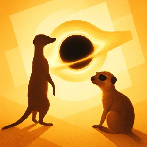 Artistic Representation of a Black Hole or Wormhole