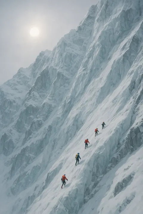 Small Group of Climbers