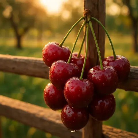 Bunch of Ripe Cherries
