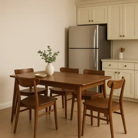 Dining Space Features a Table