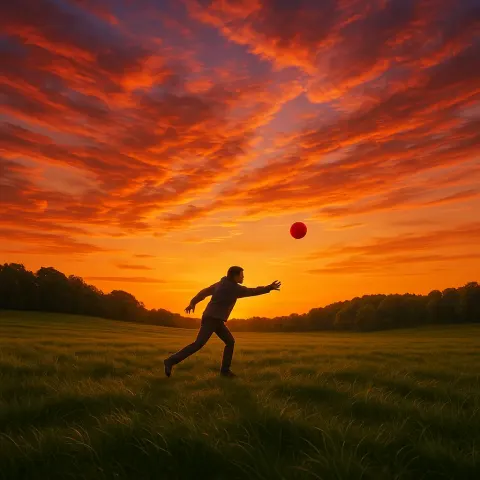 Underneath a Brilliant Sunset Sky