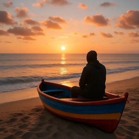 Image Capturing a Person Seated in a Modest