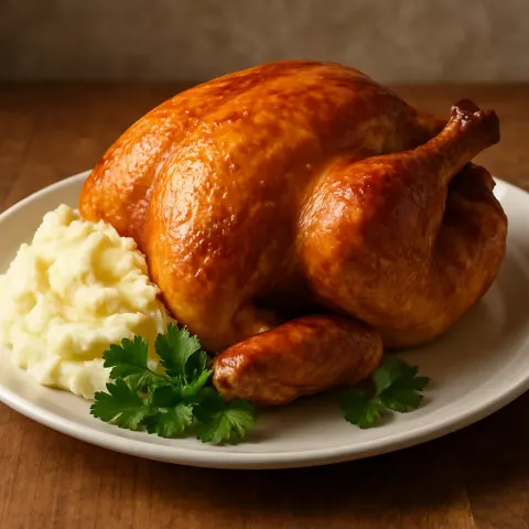 Roasted Turkey with a Golden-brown Exterior
