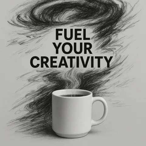 Contemporary Advertisement on a Sleek Gray Backdrop