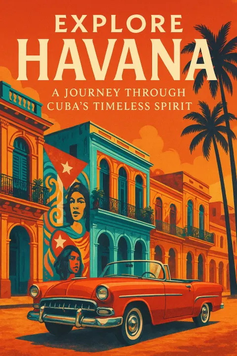Captivating and Visually Striking Cover for a Travel Guide