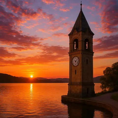 Beside a Gleaming Lake