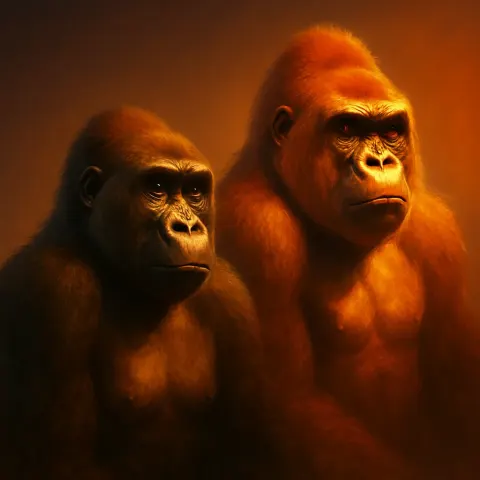 Two Diverse Gorillas