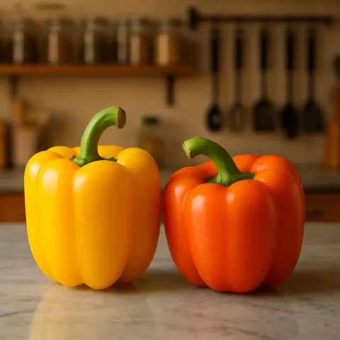 Vibrant Yellow Bell Pepper Rests