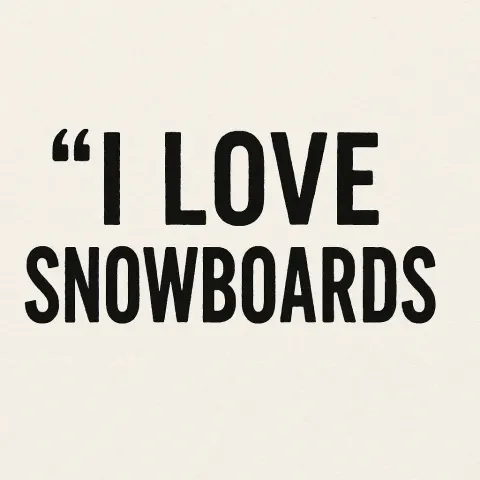 Provide a Single Sentence About Snowboards