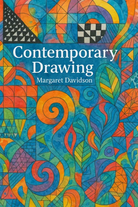 Colorful Abstract Drawing Filled with Geometric Patterns