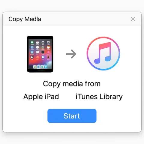 Software Interface Showing the Option to Copy Media