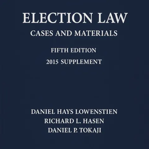 Navy Blue Book Cover with the Title "Election Law
