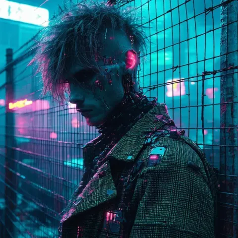 Tired Cyberpunk Fence in Tattered Tweed