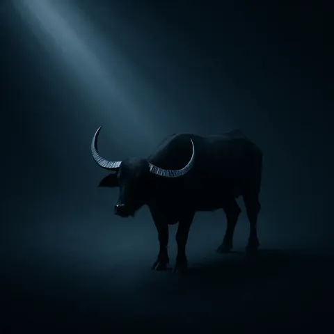 Solitary Water Buffalo
