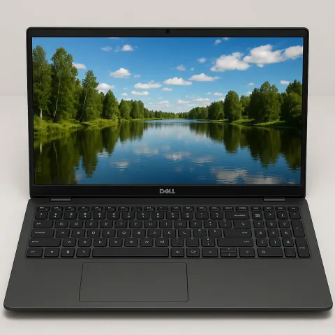 Dell Laptop with a Sleek Black Keyboard