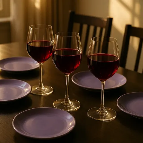 Three Wine Glasses