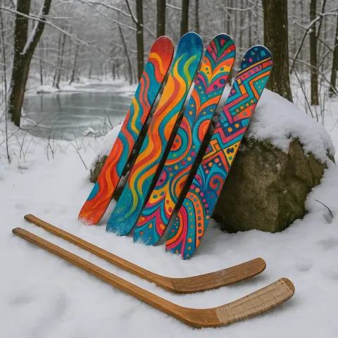 Amid the Tranquil Silence of a Forest Blanketed in Snow
