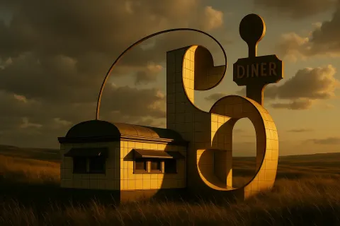 Single Golden Spoon Diner—defined by its Standalone Railcar Design