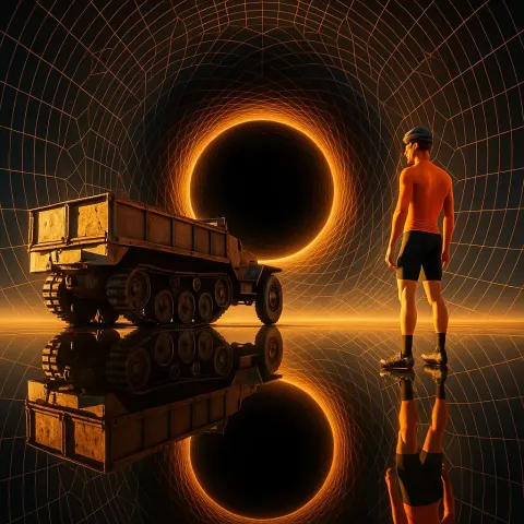 Artistic Representation of a Black Hole
