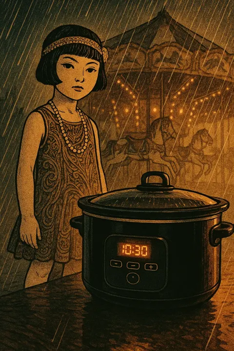Ukiyo-e Japanese Woodblock Print Style Child