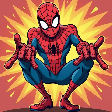 Spider Man Reimagined in South Park Style